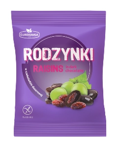 Raisins in dark chocolate