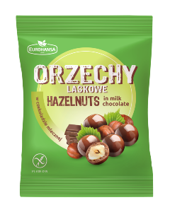 Hazelnuts in milk chocolate