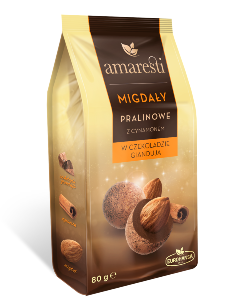 AMARESTI Praline almonds with cinnamon in gianduja chocolate