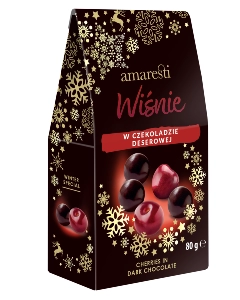 AMARESTI Wiśnie w czekoladzie deserowej Winter Special 
