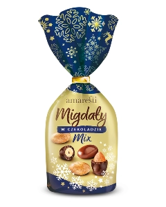 AMARESTI Migdały w czekoladzie mix-zimowe
