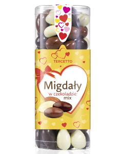 TERCETTO Migdały w czekoladzie mix- serce